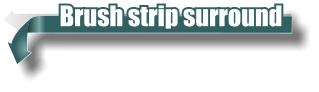 Brush strip surround